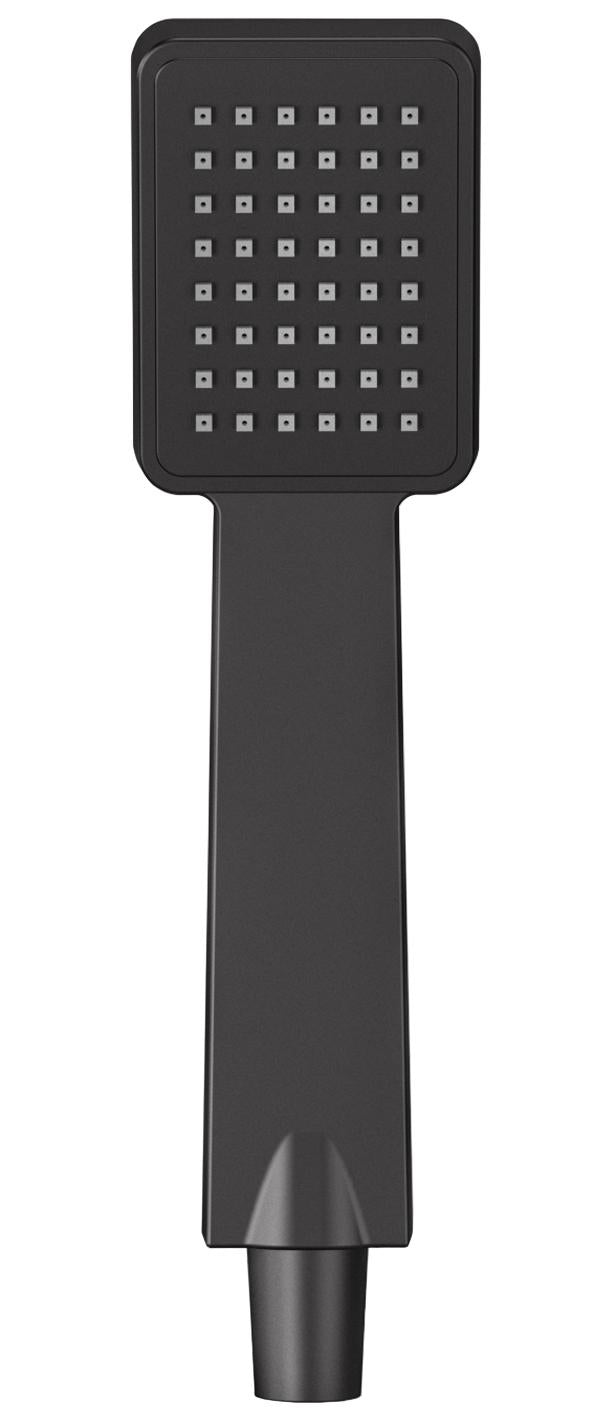 Alcachofa de mano ancha y cuadrada negro mate de Valaz 0