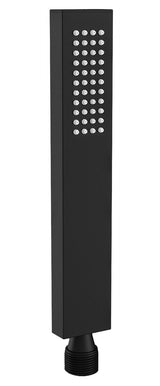 Alcachofa de mano diseño cuadrado con acabado negro mate de Valaz