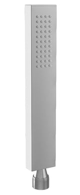 titulo: Handheld shower head square design chrome brass half inch thread rain spray compatible with brackets by Valaz
