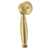 Ducha de mão elegante e atemporal com acabamento em dourado envelhecido de Valaz
