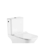 Soft-close toilet seat (PP) with a gloss white finish for the NEW PALERMO toilet by Aquore