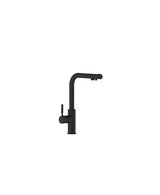 Grifo monocomando para cocina con mando de ósmosis integrado y acabado negro ABAO de Aquore