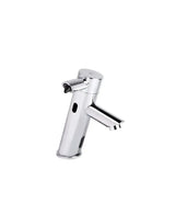 Grifo de lavabo electrónico de latón cromado con sensor infrarrojo y dosificador de jabón de Aquore