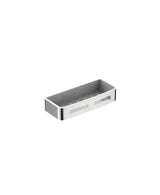 Cesta con forma rectangular para cuarto de baño fabricada en acero Inox B 8000 Aquore