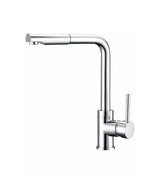 Grifo monocomando extraíble para fregadero con caño alto y acabado color cromado senia SA de Aquore