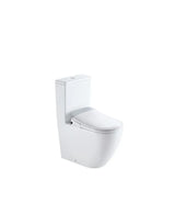 Inodoro Rimless completo con mando a distancia y bidet ajustable de tapa amortiguada blanco de cerámica IWC de Aquore
