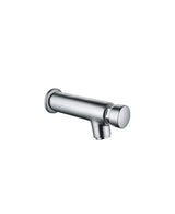 Grifo de lavabo a pared temporizado de latón cromado de Aquore