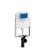 Aquore SANTA dual-flush concealed cistern for wall-hung toilets features silent filling and a metal structure.