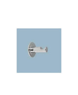 Percha de baño de acero inoxidable de acabado brillo con adhesivo FOCUS de Aquore