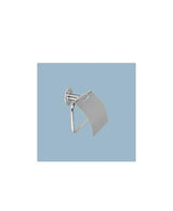 Bathroom toilet paper holder made of 10x33 cm stainless steel with a glossy finish, FOCUS by Aquore