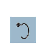 Anilla para baño de acero inoxidable negro con adhesivo DARK de Aquore