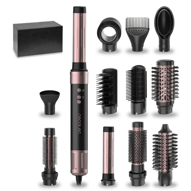 AirGlam 12-in-1 Multifunctional Hair Styler with Coanda Technology and 1400W Motor by Cecotec
