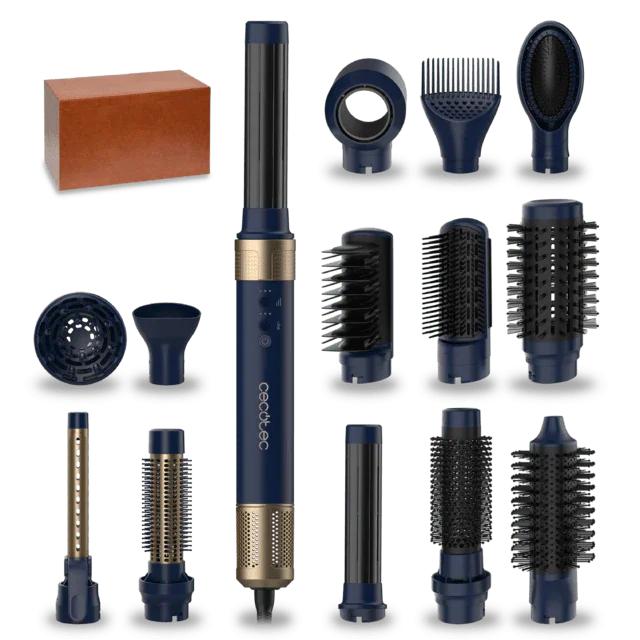 AirGlam 14 in 1 Multifunctional Styler with Coanda Technology and 1400W Motor in Blue from Cecotec