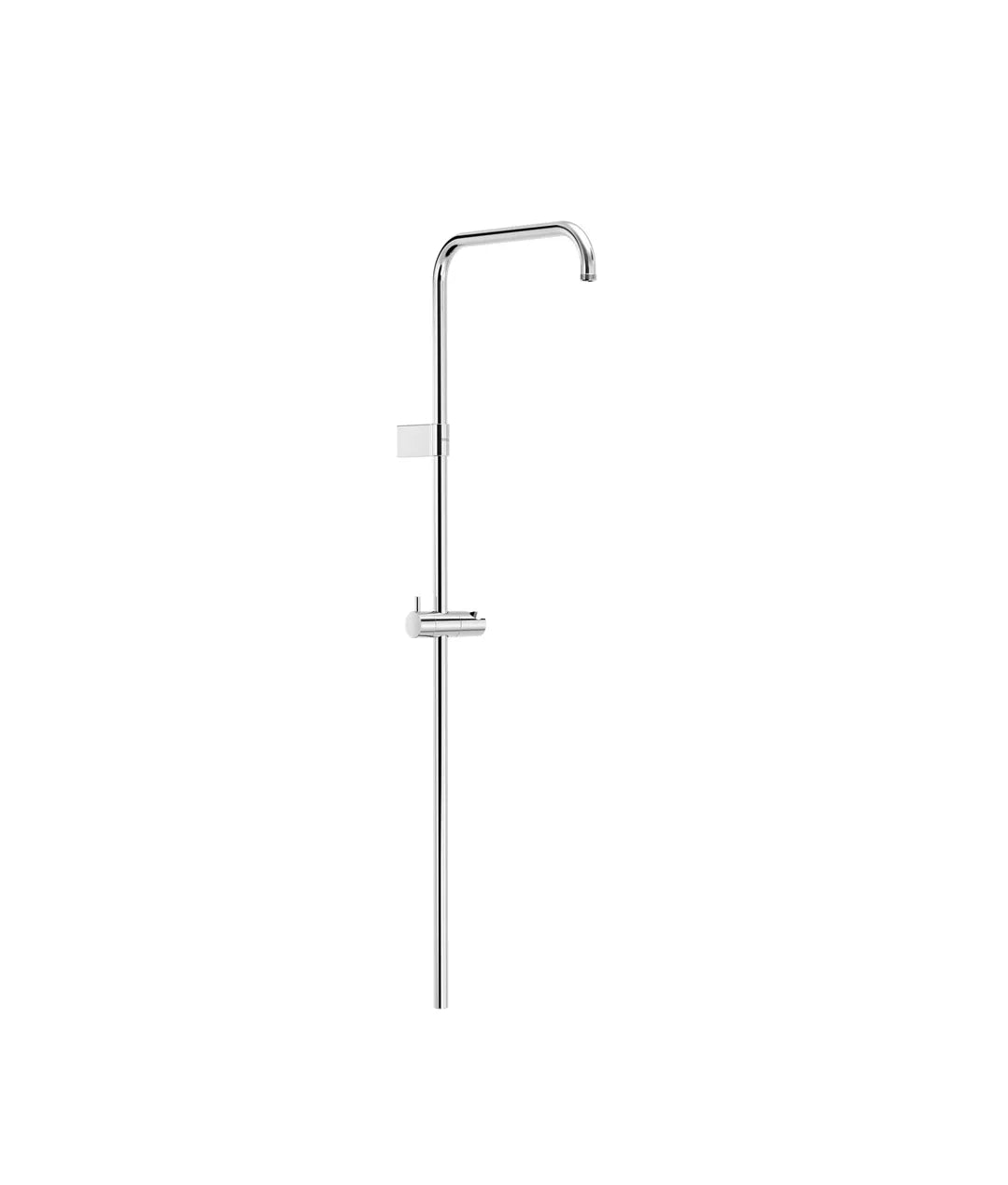 Barra de ducha acoplable a mezclador termostático de pared con terminación cromada Over Wall Tres 0