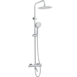 Valaz Jabalón round chrome single-lever bath shower mixer bar
