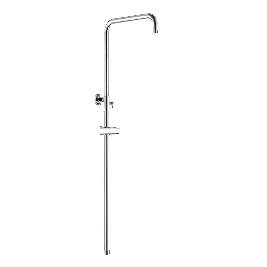 Barra de ducha monomando cuadrada cromada 80 a 120 cm Vinalopo de Valaz 2