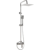 Shower bar single handle square chrome up to 120 cm Vinalopo by Valaz