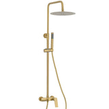 barra de duche monocomando redonda ajustável 80 a 120 cm ouro fosco Valdivia da Valaz