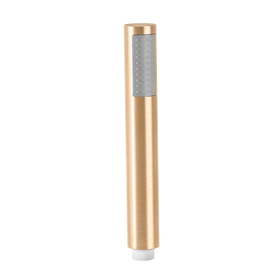 Barra de ducha monomando redonda ajustable hasta 120 cm oro mate con protección PVD Palancia de Valaz 3