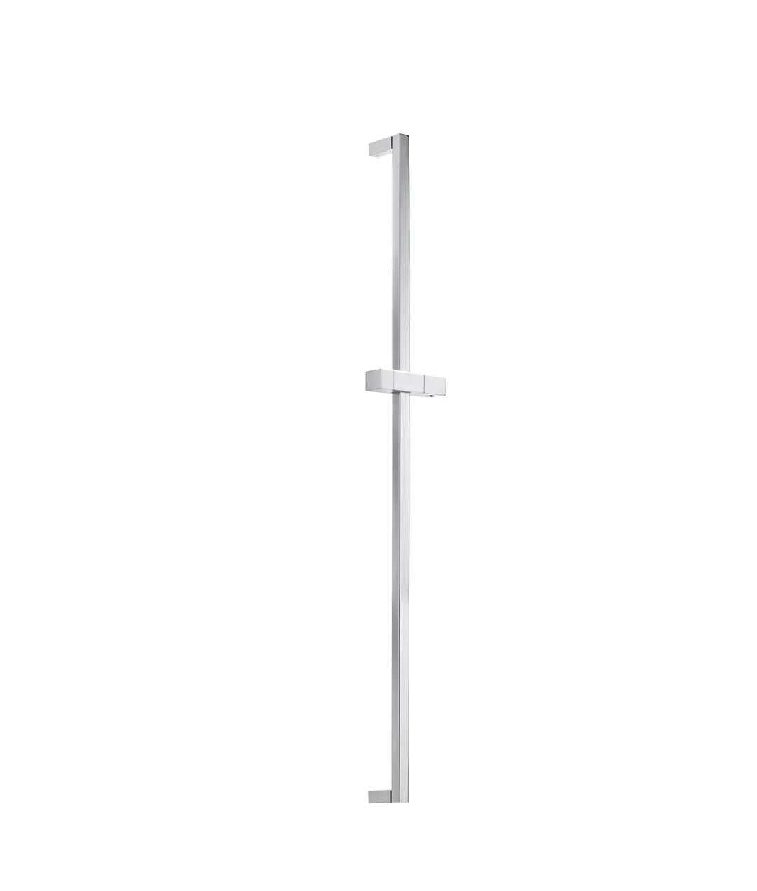 Barra deslizante de ducha de latón con acabado cromado y soporte orientable Cuadro Slim TRES 0