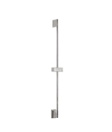 Barra deslizante para ducha con soporte orientable fabricada en acero con acabado cepillado TRES