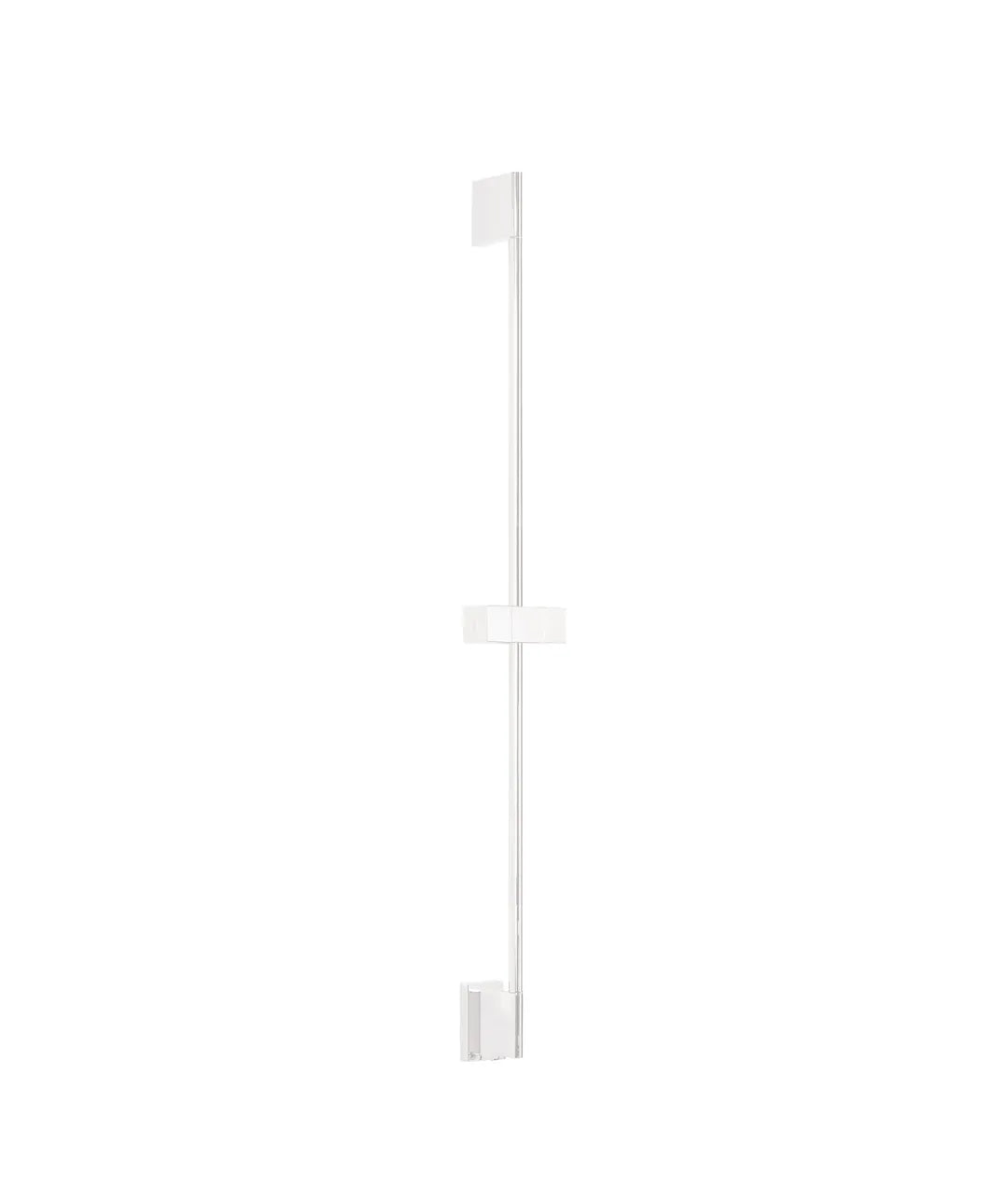 Barra deslizante vertical para ducha de latón con acabado blanco mate TRES 0