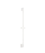 Barra deslizante vertical para ducha de latón con acabado blanco mate TRES