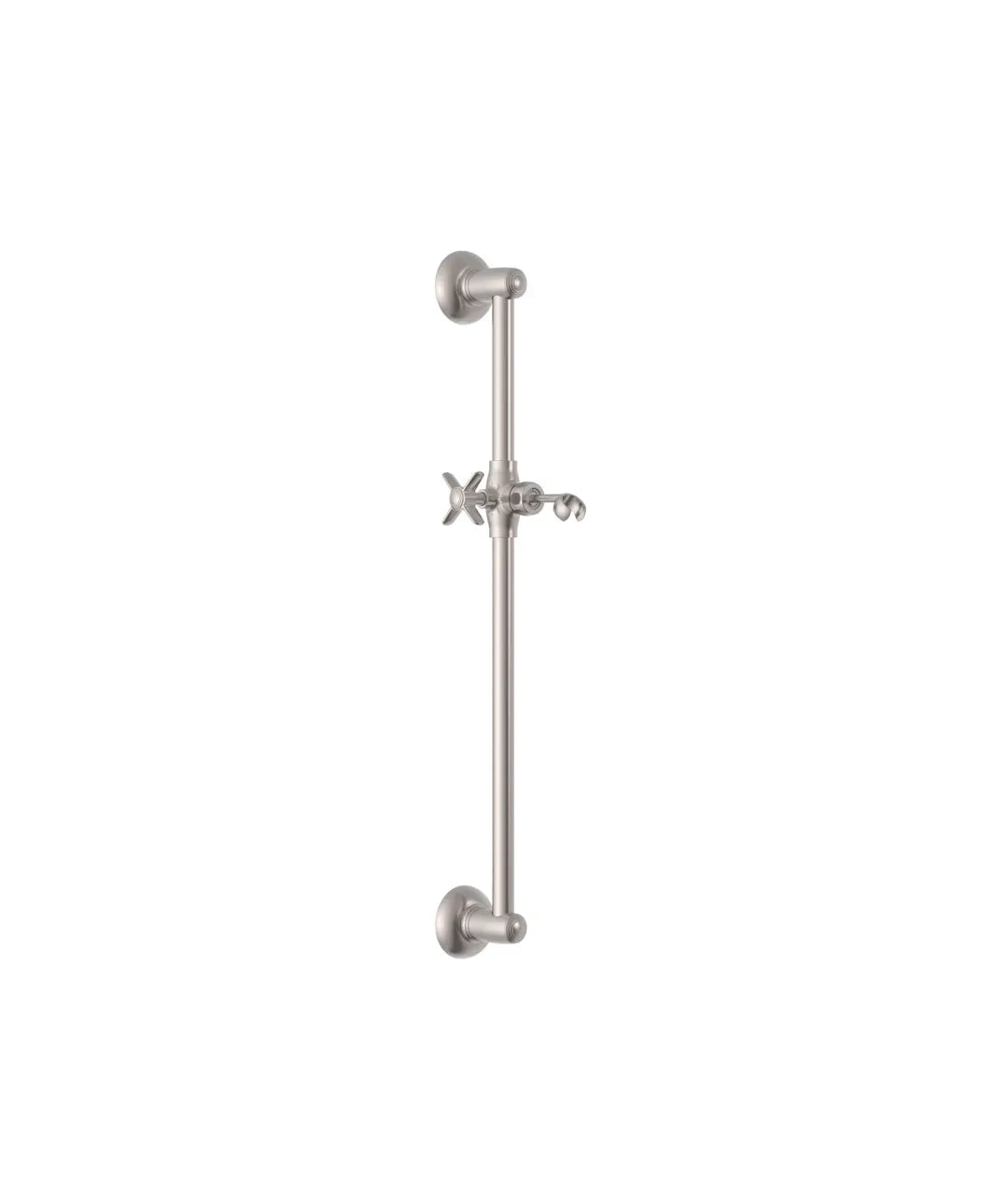 Barra para ducha con acabado acero y soporte deslizante y orientable para ducha de mano Tres Clasic Tres 0