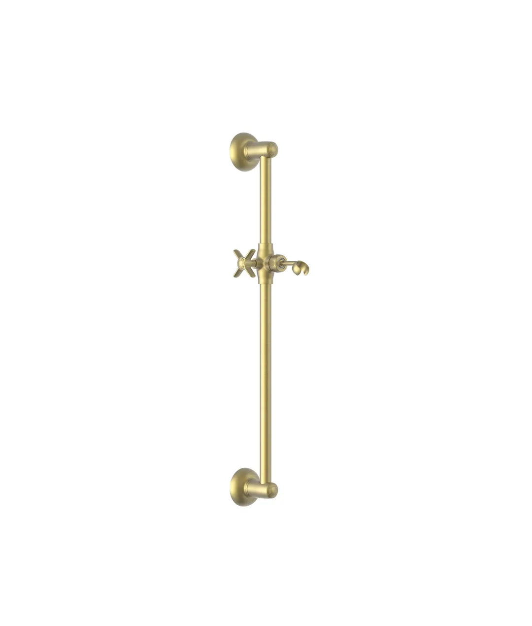 Barra para ducha con soporte deslizante y orientable para ducha de mano en latón viejo mate Tres Clasic Tres 0