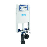 ROCA IN-WALL A890070120 Bastidor con cisterna compacta empotrable con doble descarga para inodoro suspendido. Codo de Ø90 / Ø110