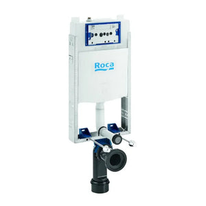 ROCA IN-WALL A890070120 Bastidor con cisterna compacta empotrable con doble descarga para inodoro suspendido. Codo de Ø90 / Ø110 - MerkiMarket