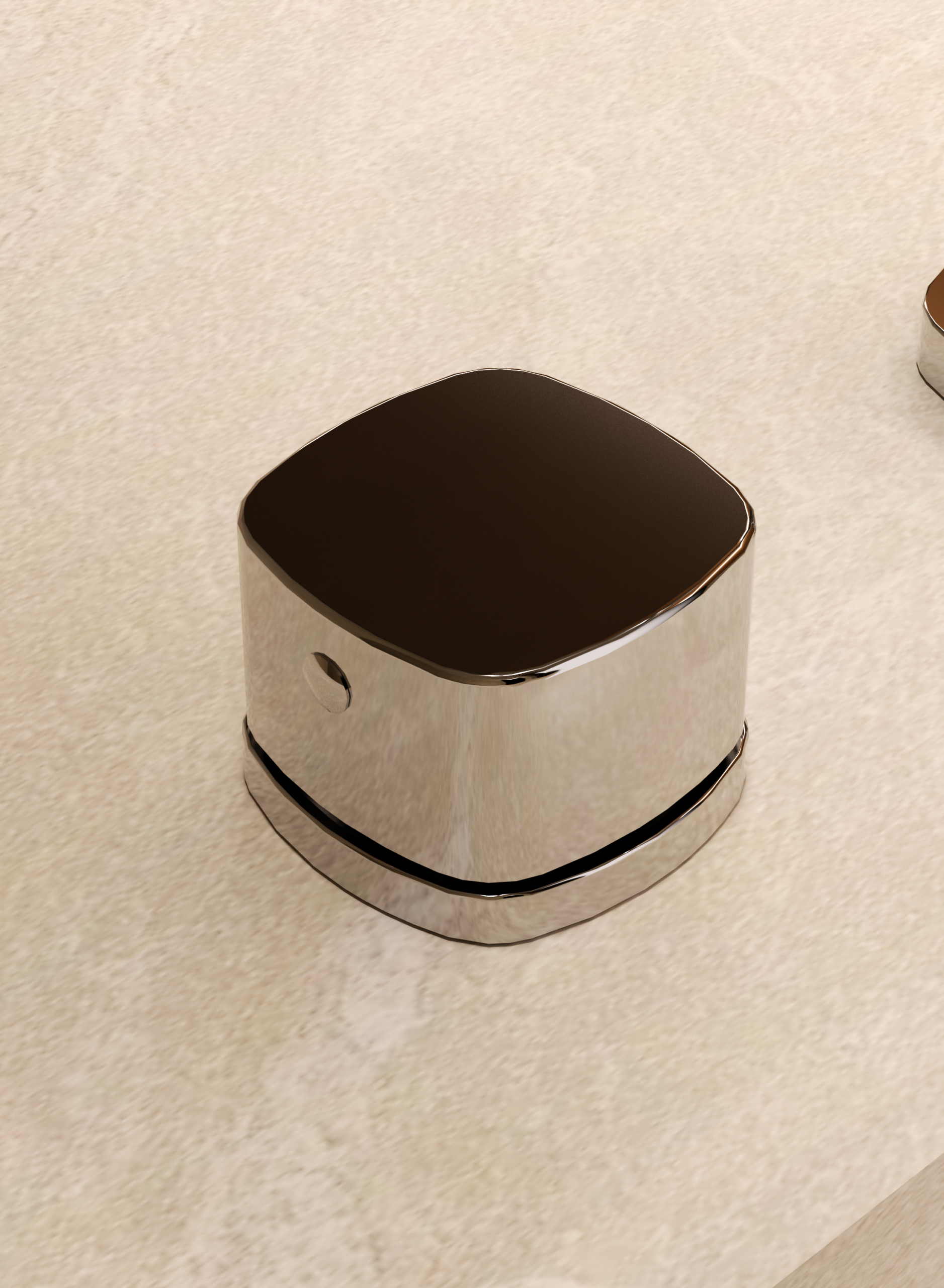Lavabo Bimando Sobrencimera Caño Bajo Toscana Imex Oro rosa cepillado en ambiente