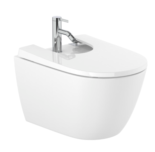 Bidé Suspendido de Porcelana Ona 36 cm Blanco Roca - Vista 1