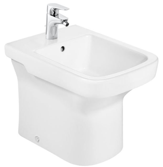 Bidé de Porcelana con Un Agujero de Grifería Dama 36 cm Blanco Roca - Vista 1