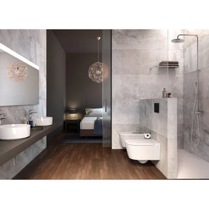 ROCA INSPIRA A357525000 Bidet para instalación suspendida de 37 cm fabricado en porcelana de color blanco  Round - MerkiMarket