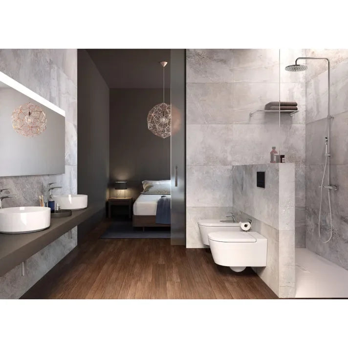 ROCA INSPIRA A357525000 Bidet para instalación suspendida de 37 cm fabricado en porcelana de color blanco  Round - MerkiMarket