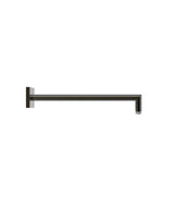 Brazo de ducha de pared para rociador con base cuadrada negro metalizado Complementos Tres