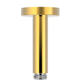 Brazo de ducha para instalar en techo fabricado en latón con acabado en color oro TRES