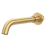 Caño redondo 21 cm oro mate protección PVD rosca 1/2 de Valaz