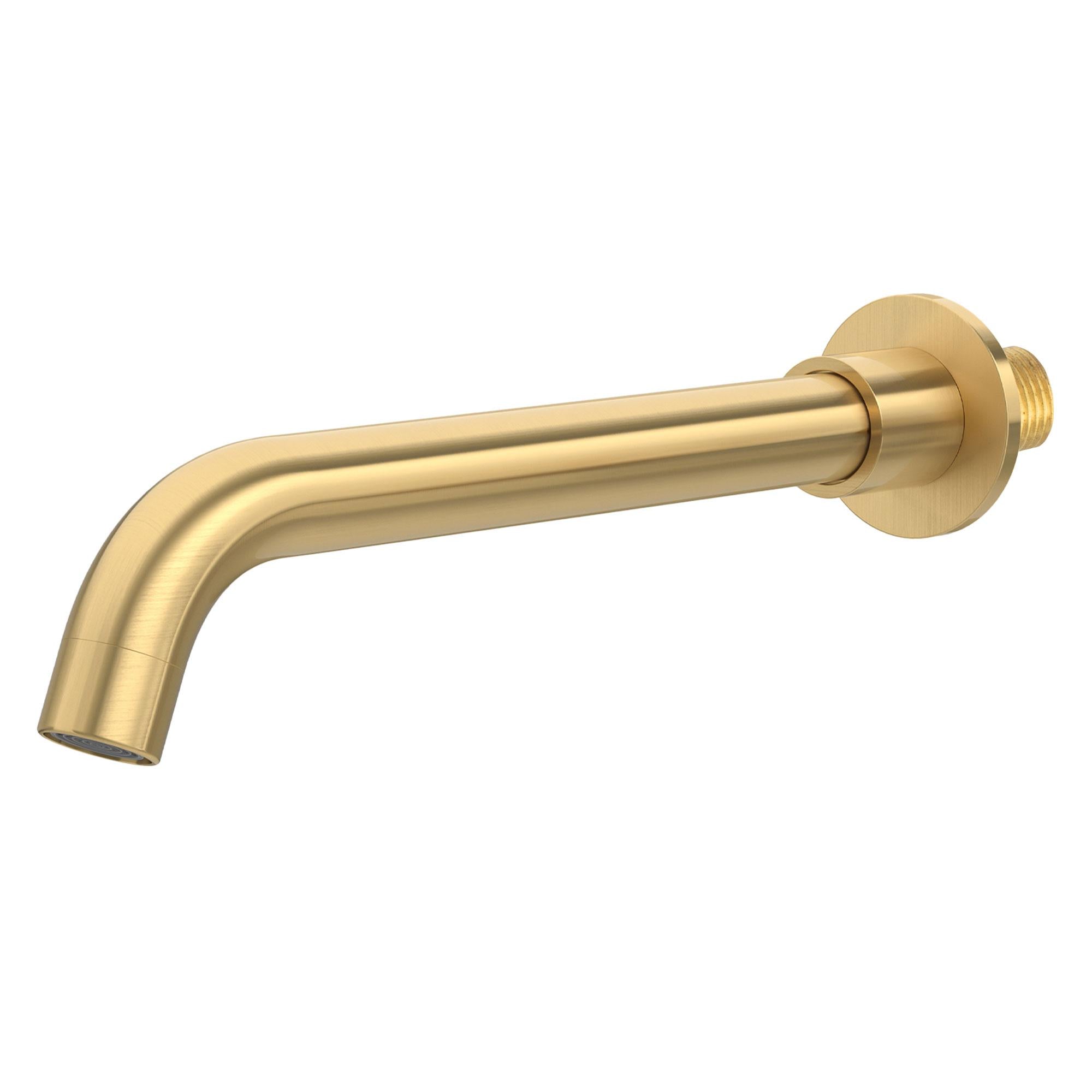 Caño redondo 26 cm acabado dorado cepillado con rosca 1/2 de Valaz 0