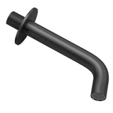 Caño redondo empotrado de 21 cm en negro mate para lavabo de Valaz