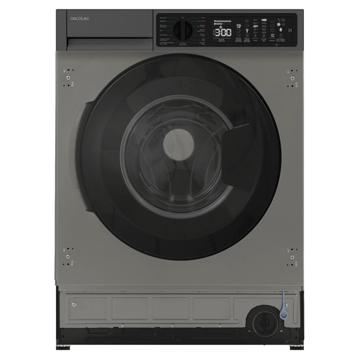Integrable Bolero DressCode 850 BI Inverter Washing Machine with 8 kg Capacity, 1400 rpm, Inverter Plus Motor, and 15 Programs from Cecotec