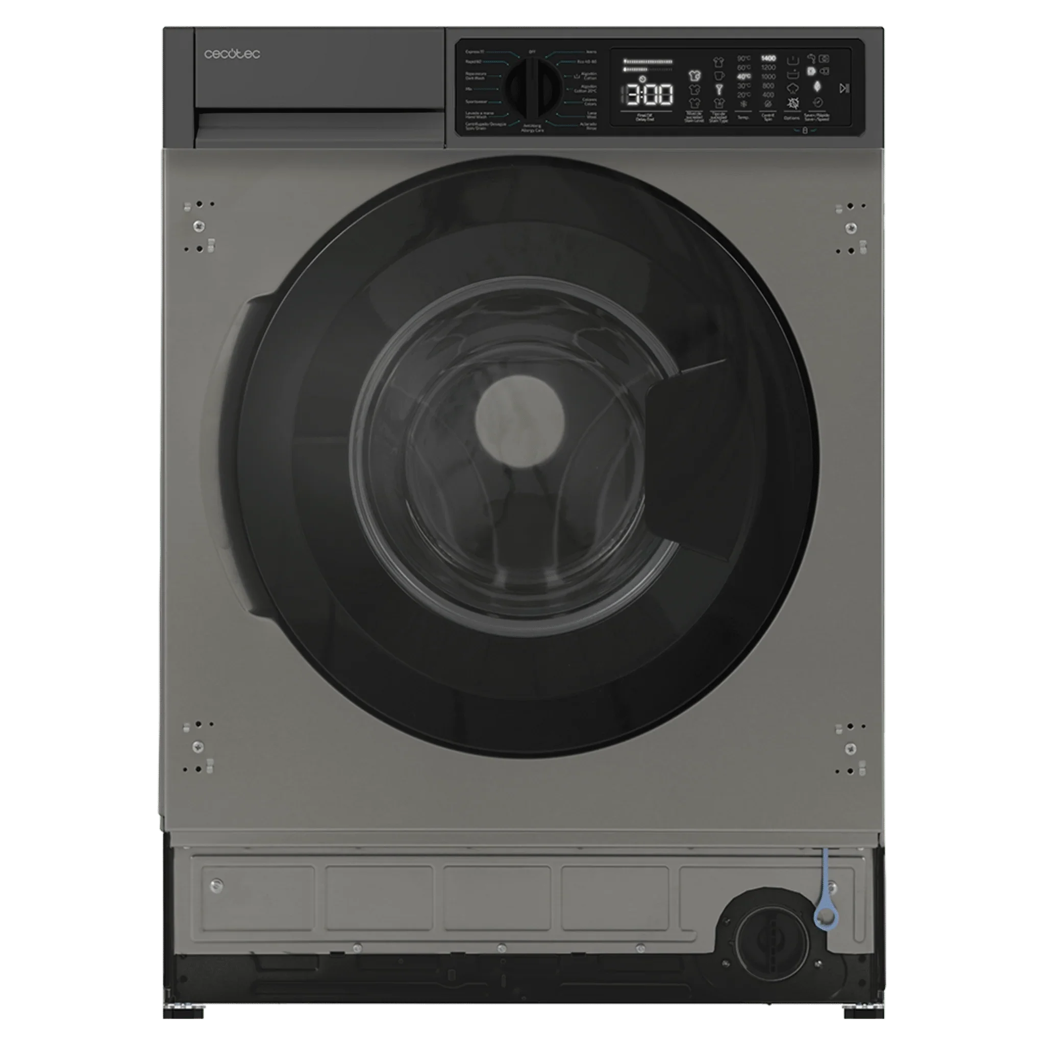 CECOTEC 00130 Máquina de Lavar Integrável Bolero DressCode 850 BI Inverter de 8 kg 1400 rpm com Motor Inverter Plus e 15 Programas