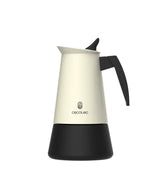 Cafetera Italiana de Acero Inoxidable de 10 Tazas con Estilo Elegante y Multifuncional de Cecotec