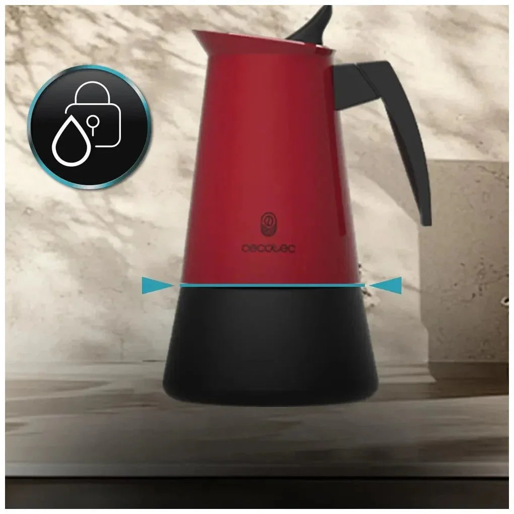 cecotec_00111_cafetera_italiana_piccolina_200_red:_elegancia_y_calidad_para_2_tazas_de_café_4