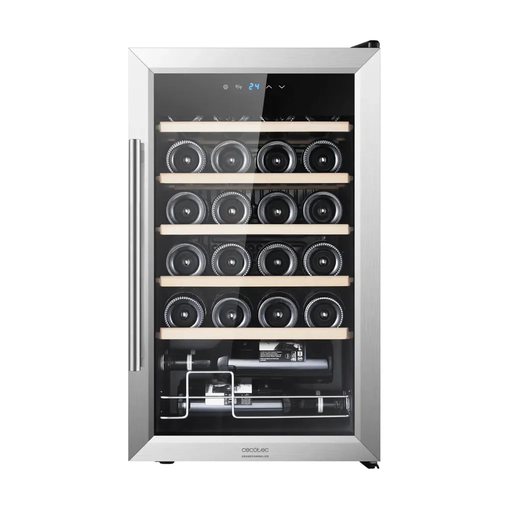 cecotec_00125_vinoteca_inoxidable_de_alto_rendimiento_para_24_botellas_con_control_táctil_1