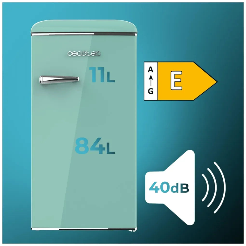 cecotec_00262_mini_frigorífico_retro_verde_95l_con_icebox_y_clase_energética_e_2