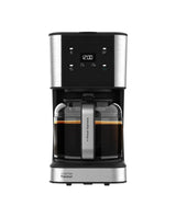 Cafetera de Goteo Inoxidable con Panel Táctil y Temporizador para 12 Tazas de Cecotec