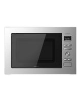 Microondas Encastrable 25L con Grill 1000W y 8 Funciones - Diseño Acero Negro de Cecotec