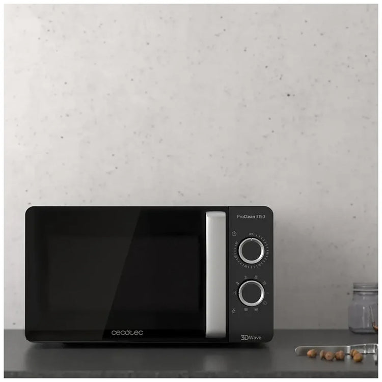 cecotec_01529_microondas_plateado_700w_con_grill__tecnología_3dwave_y_diseño_espejo_20l_2